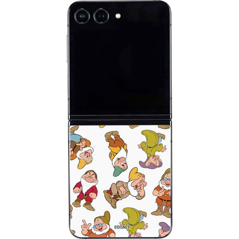 Disney Snow White Dwarfs Pattern Galaxy Z Flip5 5G Skin